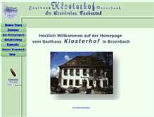 Tablet Screenshot of gasthaus-klosterhof.de